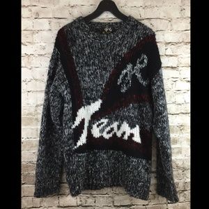 Vintage 80s Lambswool Sweater Team H GIGI